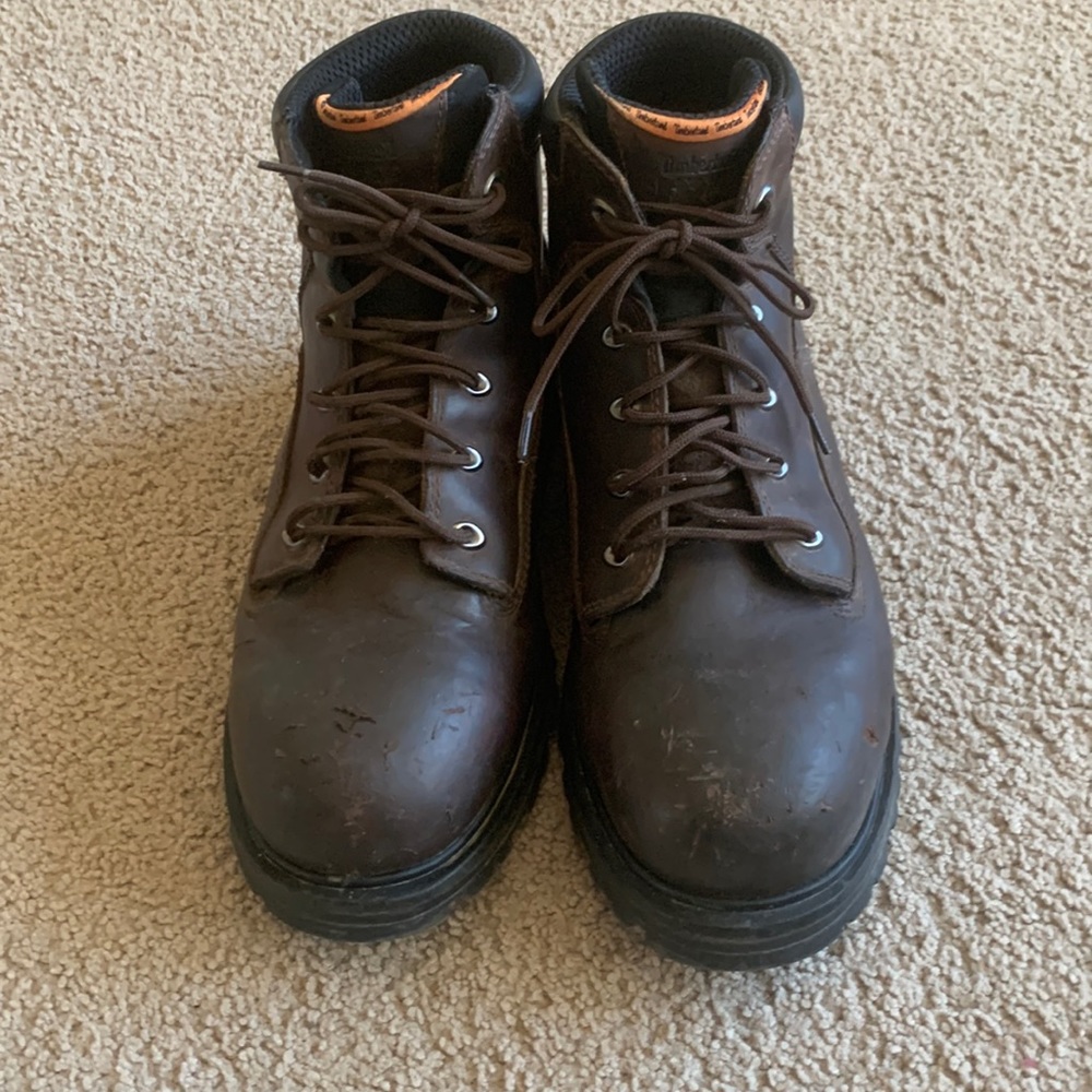 Mens Timberland Pro steel toe work boot